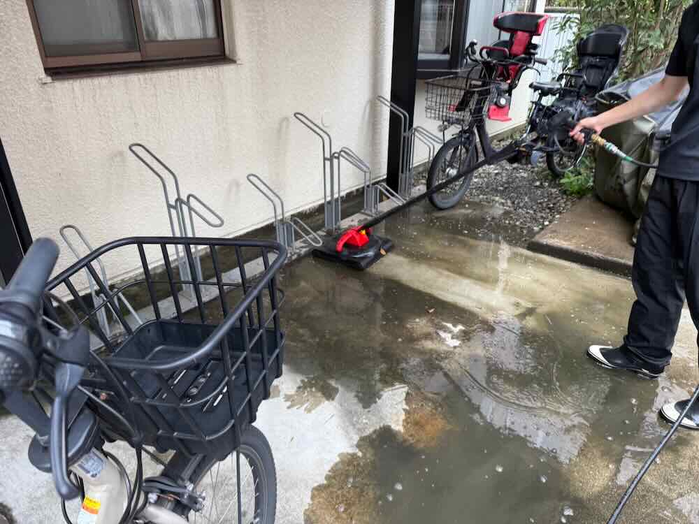 高圧洗浄作業