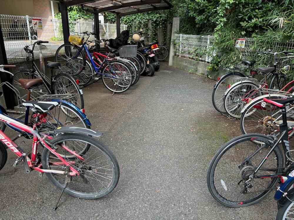 駐輪場の清掃